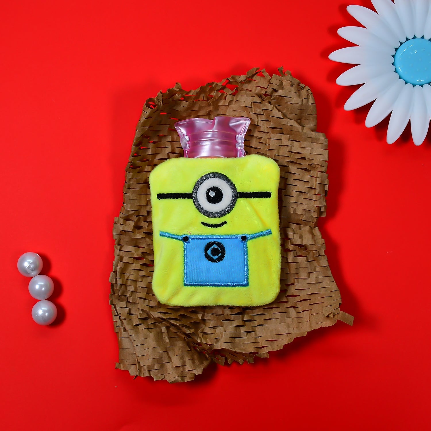 6506 Minions small Hot Water Bag with Cover for Pain Relief, Neck, Shoulder Pain and Hand, Feet Warmer, Menstrual Cramps. DeoDap 6506 Minions small Hot Water Bag with Cover for Pain Relief, Neck, Shoulder Pain and Hand, Feet Warmer, Menstrual Cramps. DeoDap